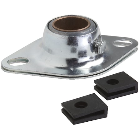 Clesco F2PS-BR-075 Bronze Bearing, Pressed Steel Housing, Self-Aligning F2PS-BR-075
